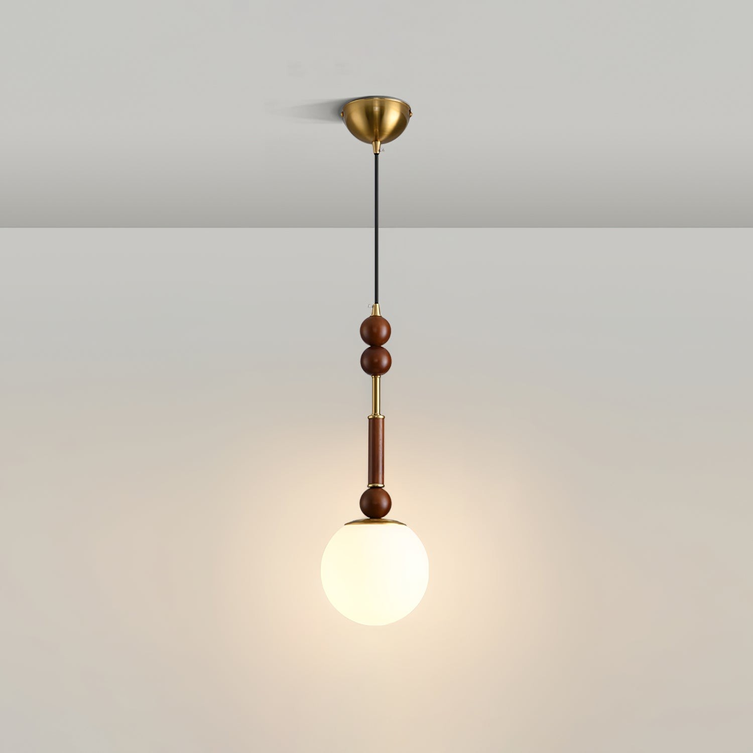 Retro massief houten serie hanglamp HL770