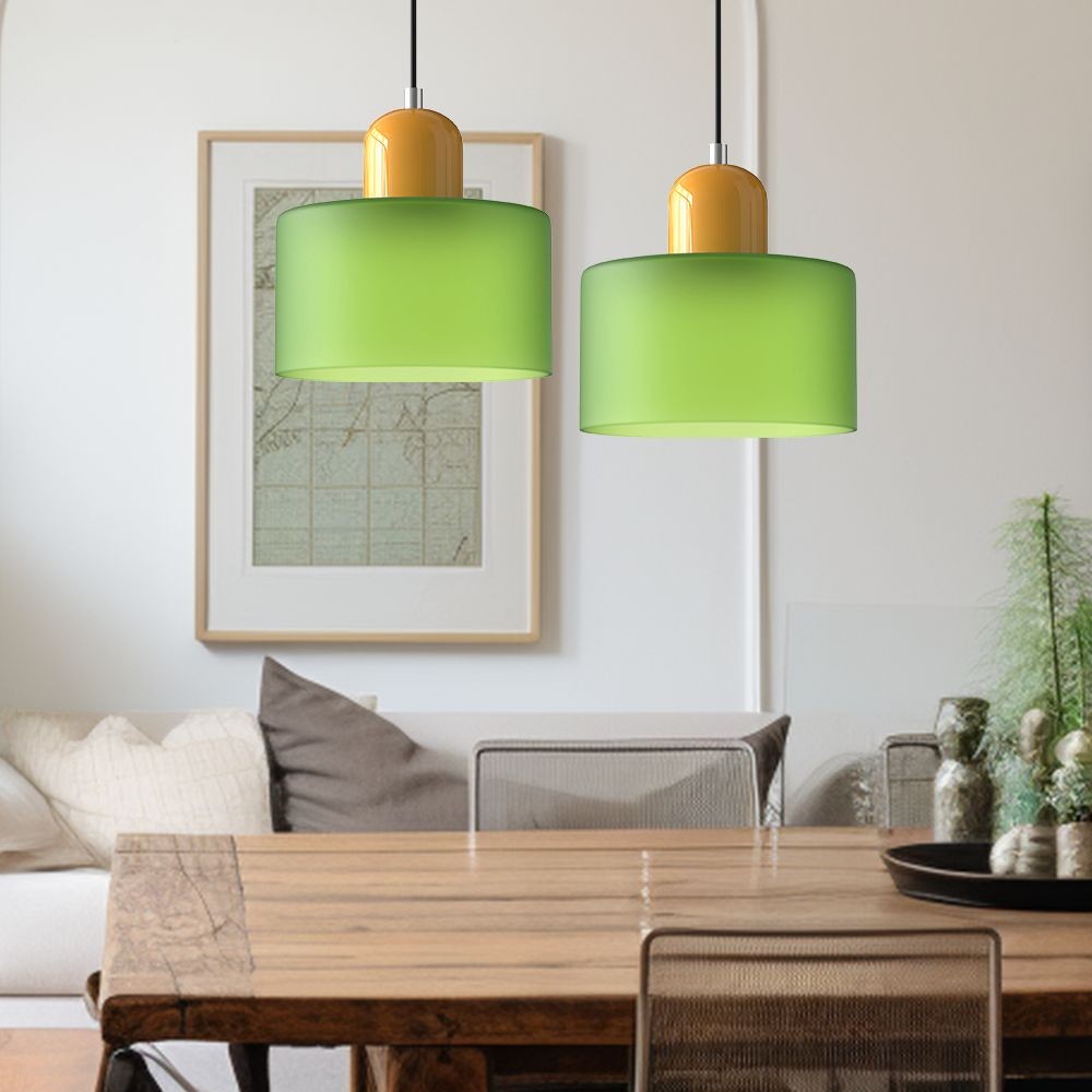 Kalo Cilinder Hanglamp - Glazen Lamp in Scandinavische Stijl voor Eet en Slaapkamer HL107