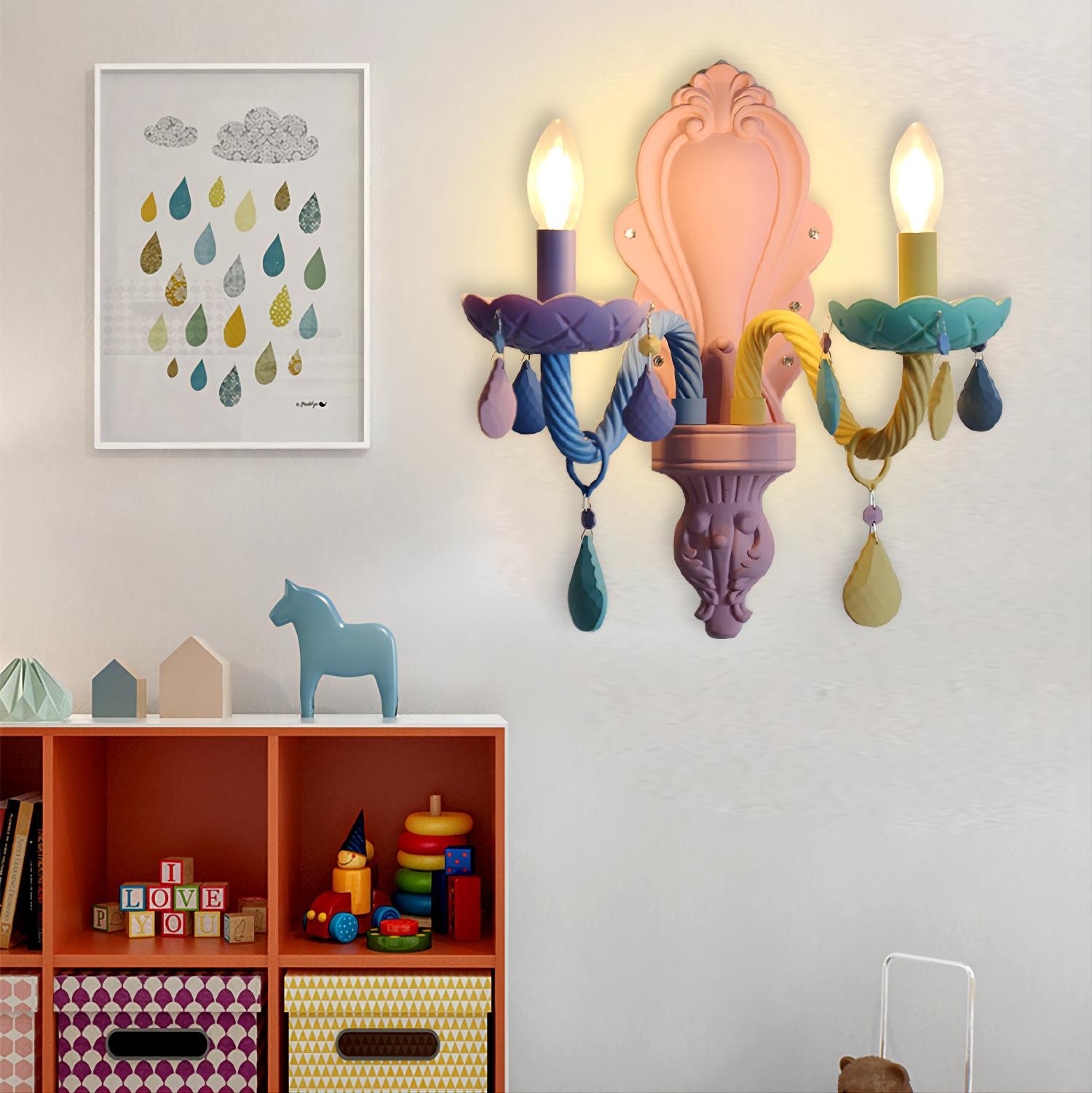 Kinderkamer Macaron Wandlamp