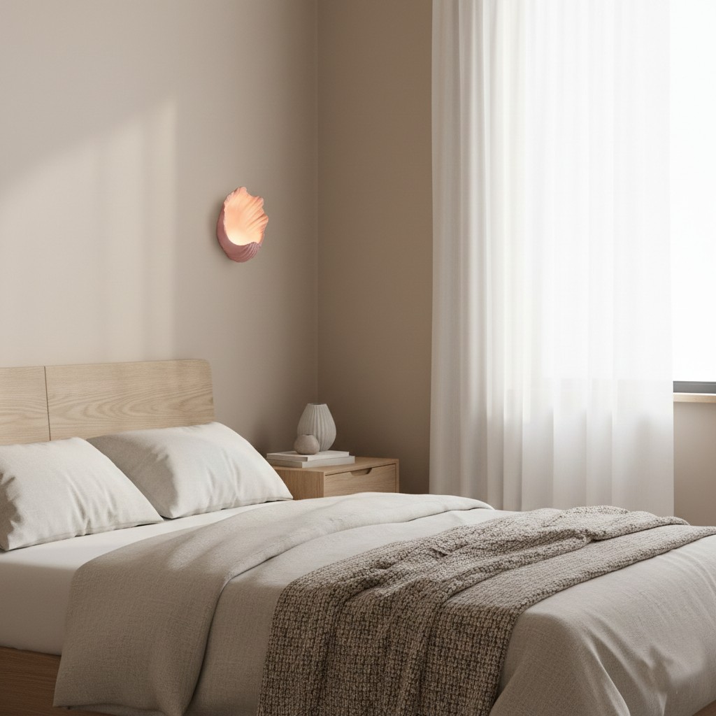Selka Scallop Nordic Resin Wandlamp HL3521