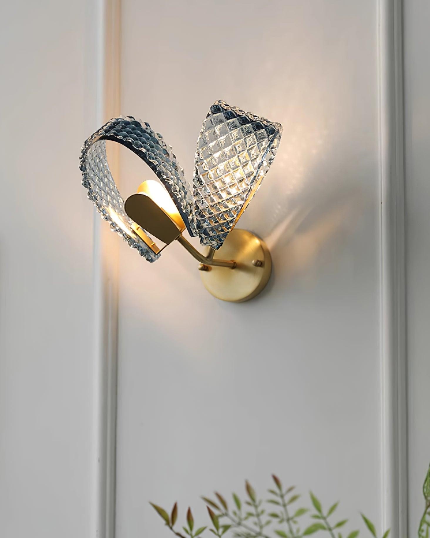 Creatieve Licht Luxe Blauwe Lint Wandlamp HL381