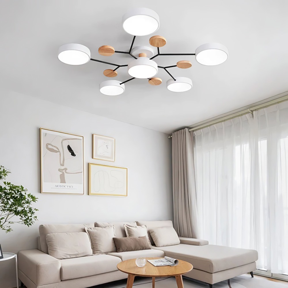 Nordic vertakte schijf LED plafondlamp HL215