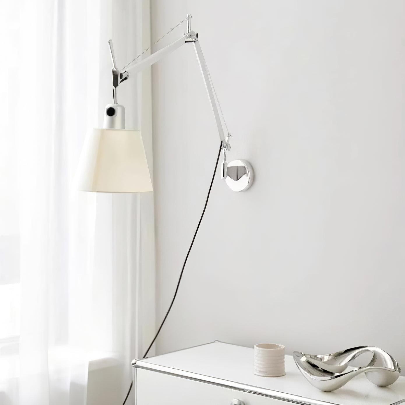 Moderne metalen wandlamp met emmerdesign en wip HL1109