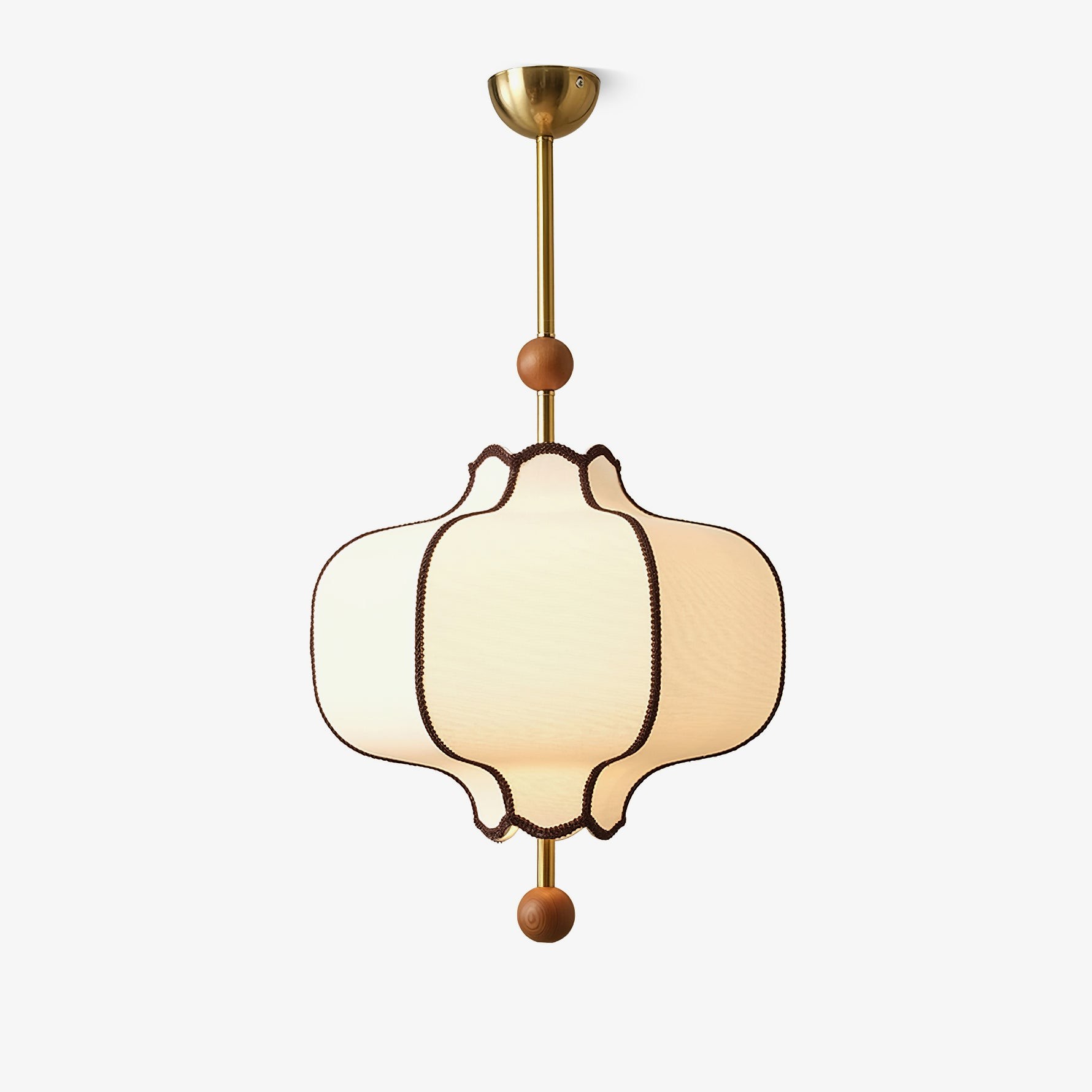 Vintage hanglamp van getextureerd textiel HL570