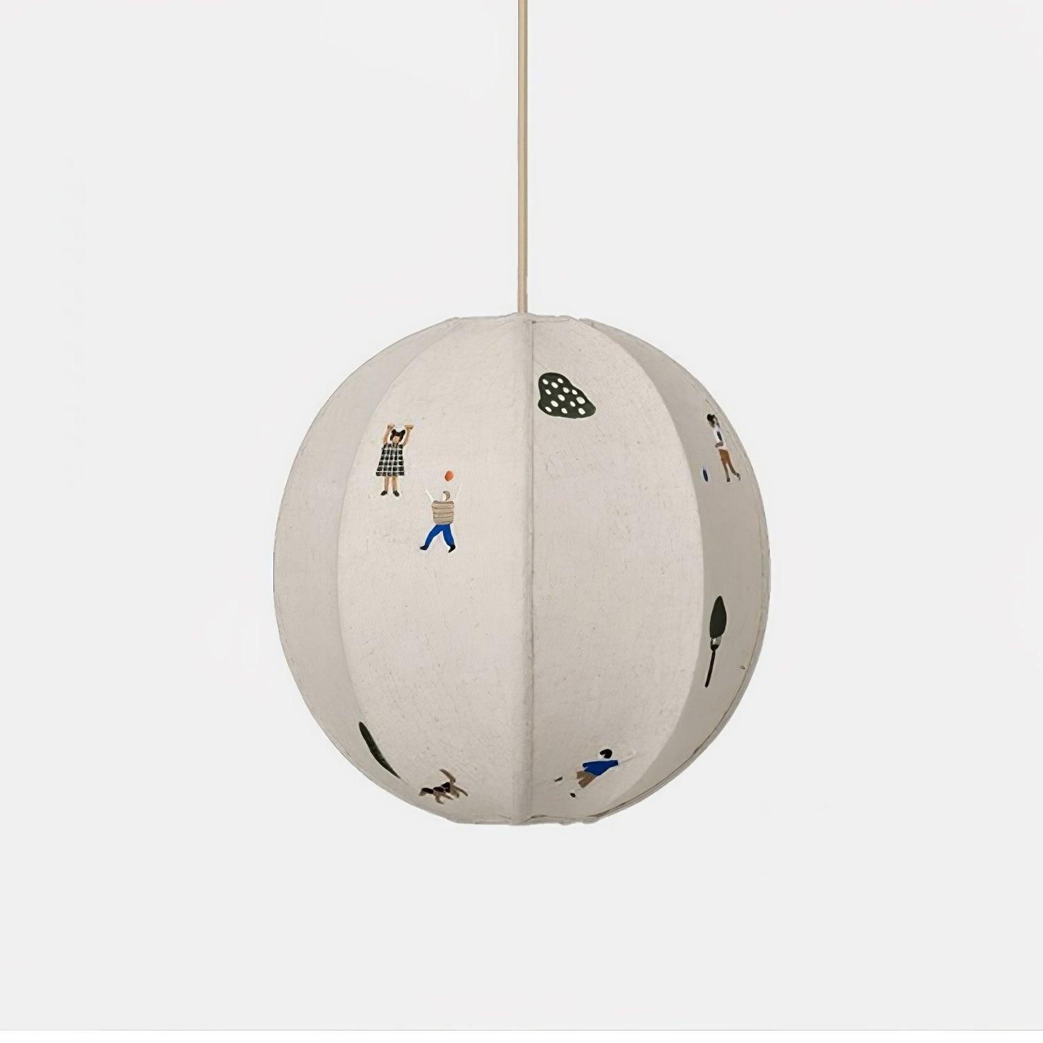 Park geborduurde textiel hanglamp HL634