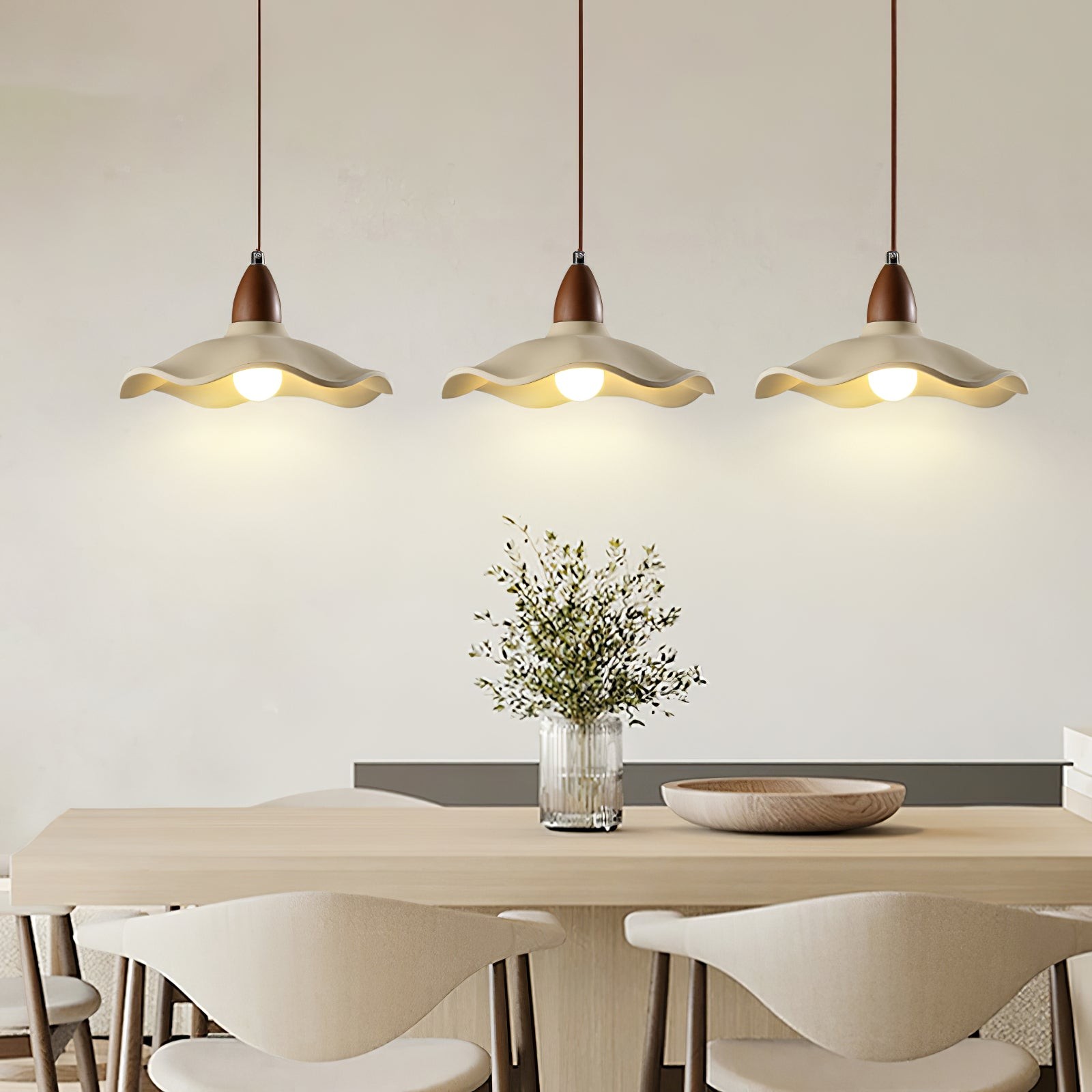 Japanse Wabi-Sabi Stijl Cement Wave Hanglamp HL502