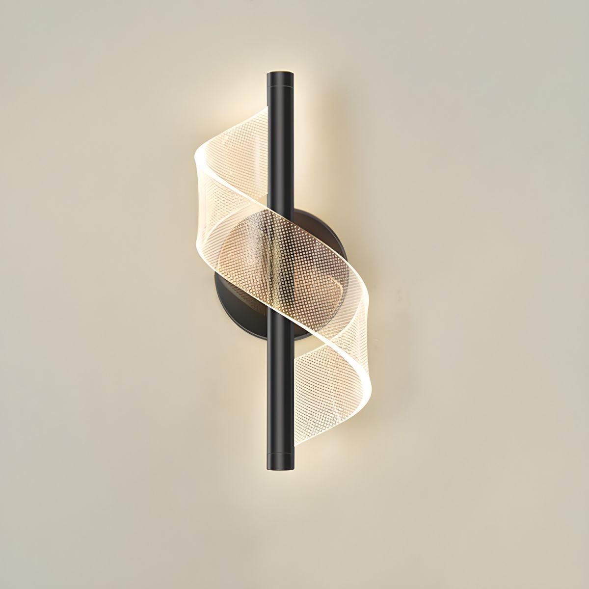 Gedraaide Acryl Stream Design wandlamp HL118