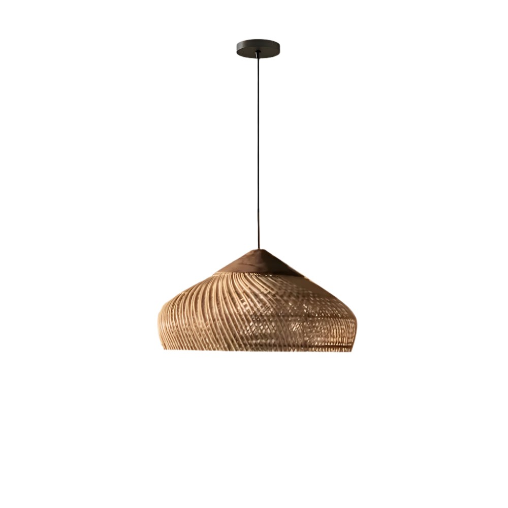 Retro Boheemse hanglamp van rotan HL3389