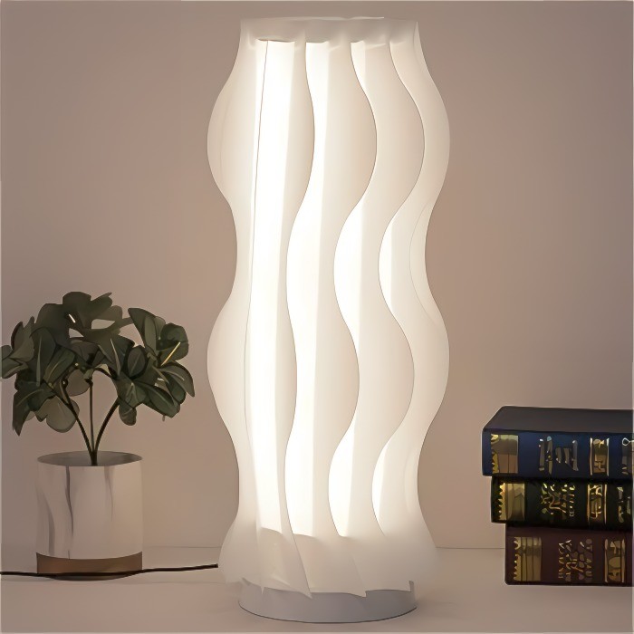 Damp Hula Wave vormige tafellamp voor slaapkamer