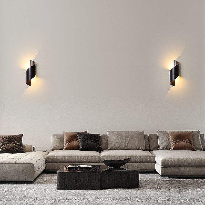 Moderne Curl Twisted LED Wandlamp HL698