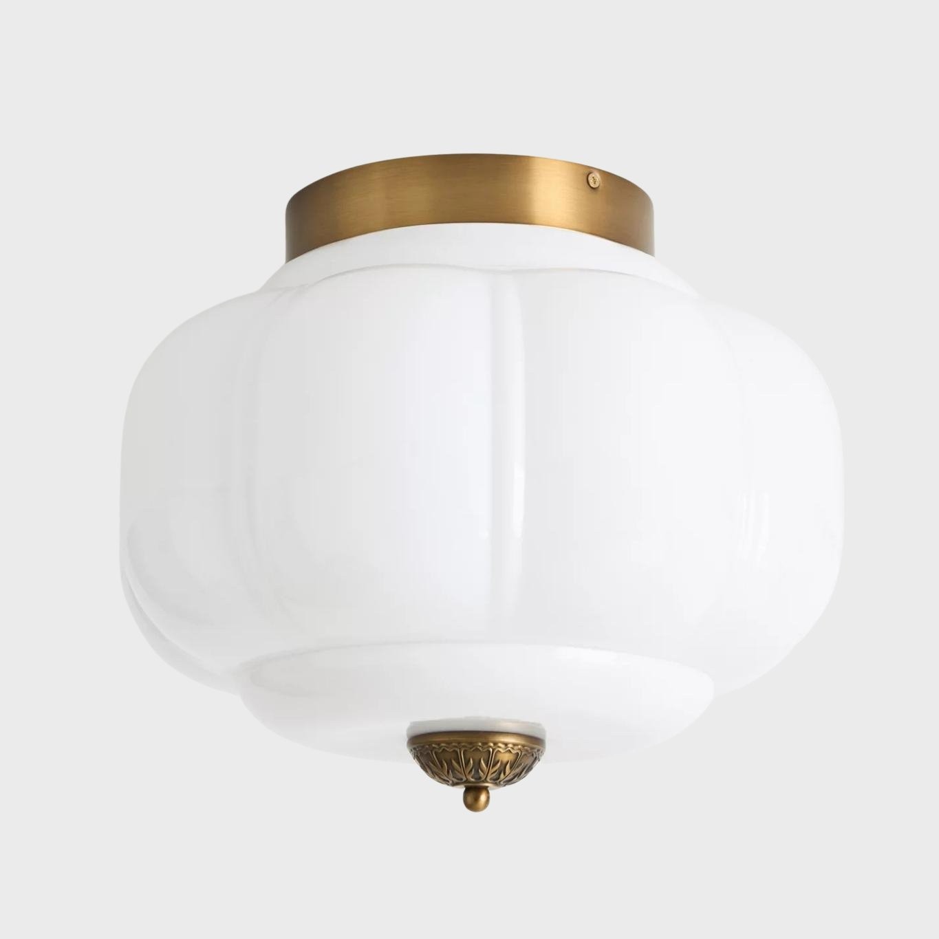 Vintage Eloise melkglas plafondlamp - Vintage Charm Soft Glow HL1650