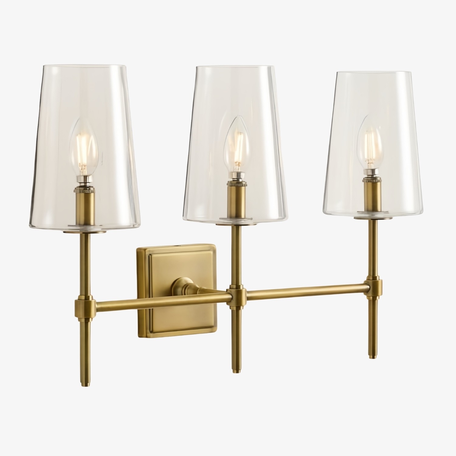 Derlina Multi-Head Kandelaar Helder Glas Wandlamp – Retro Metalen Wandlamp HL1428