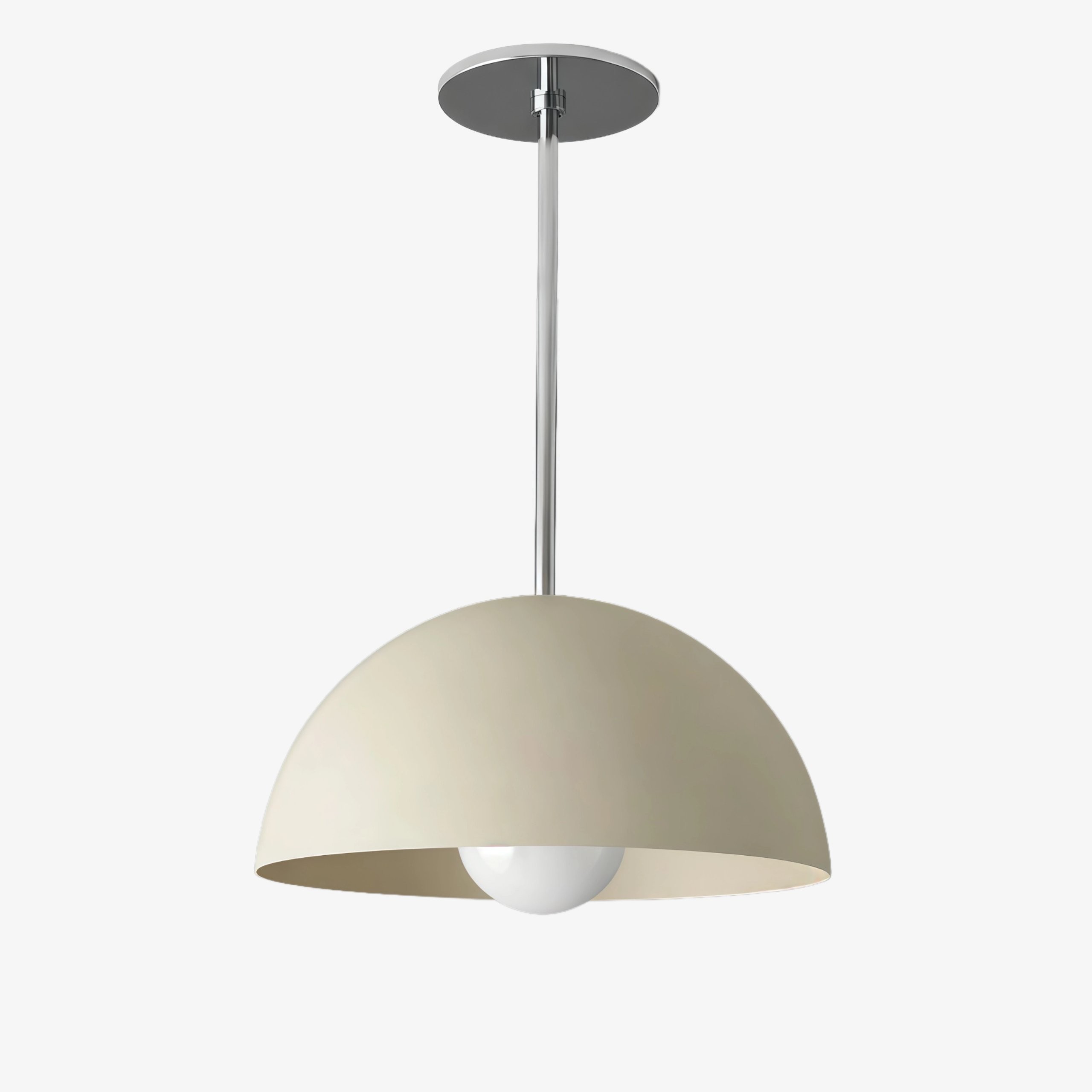 Metio Dome Neutral Dome Hanglamp - Moderne Metalen Accentverlichting HL1743