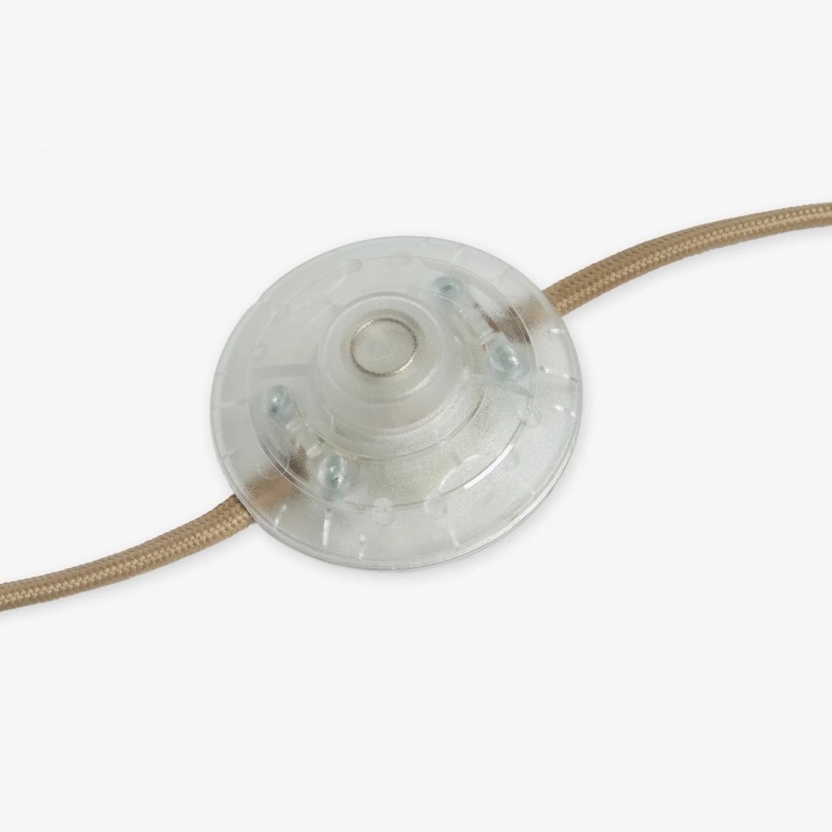 Vellaro messing vloerlamp met stoffen kap - Moderne staande lamp voor woonkamer of slaapkamer HL1876