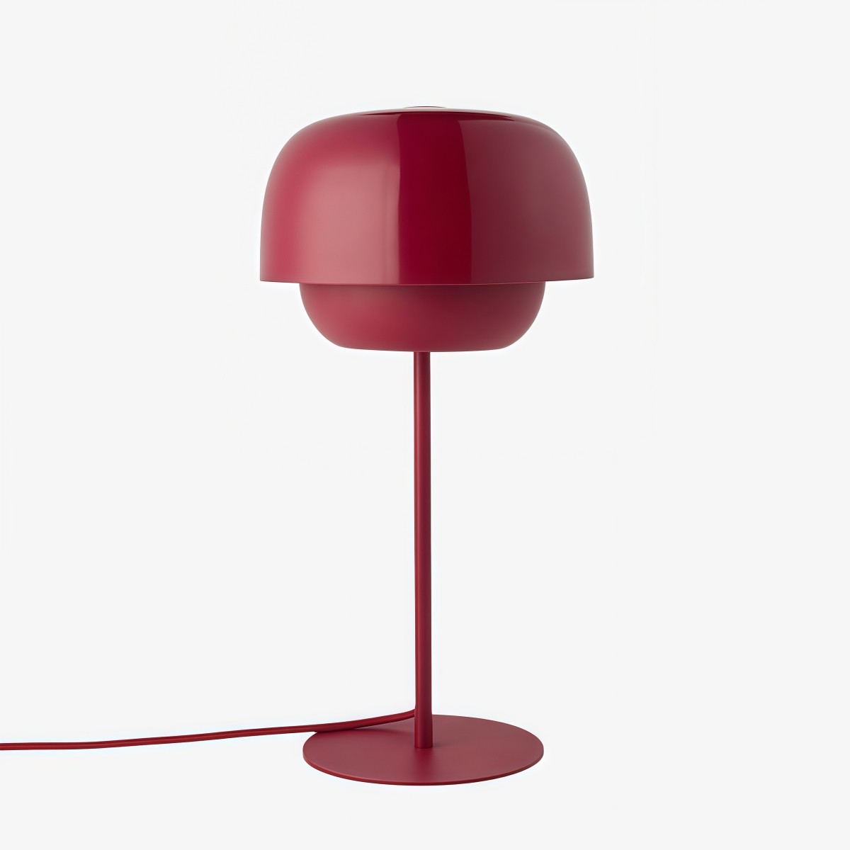 Clinco Tafellamp met Ronde Kap - Moderne Metalen Sfeerlamp voor Bureau en Nachtkastje HL1776