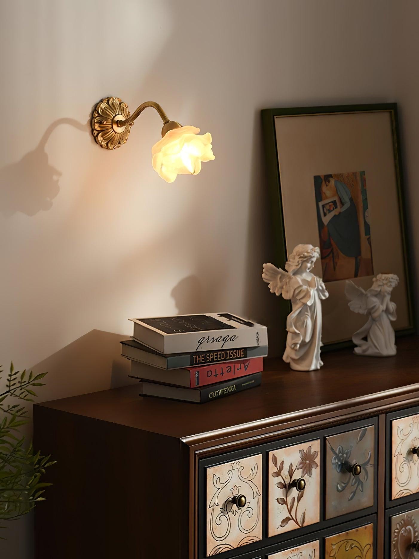 Messing Rozen Wandlamp HL394