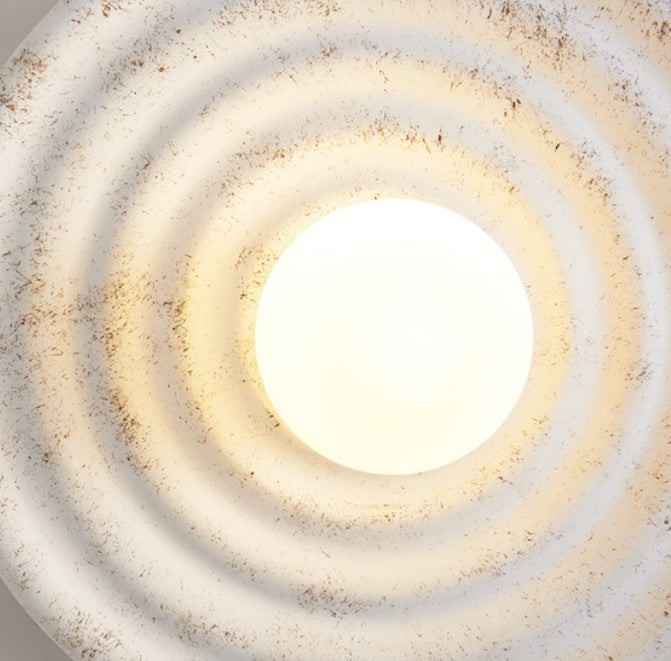 Japanse Wabi-sabi ronde binnenwandlamp HL838