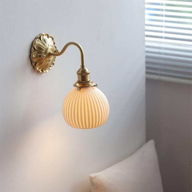 Wandlamp van messingkeramiek HL1790