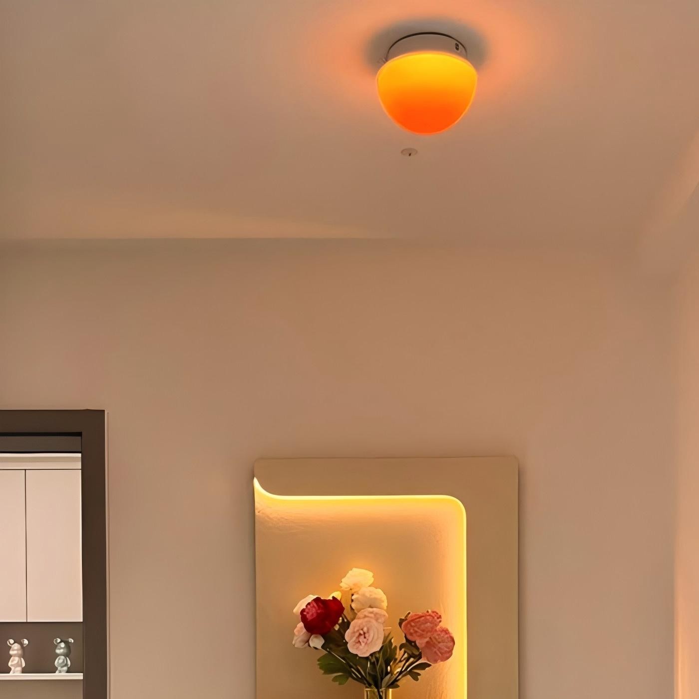 Moderne plafondlamp met warme acrylaatlook HL1838