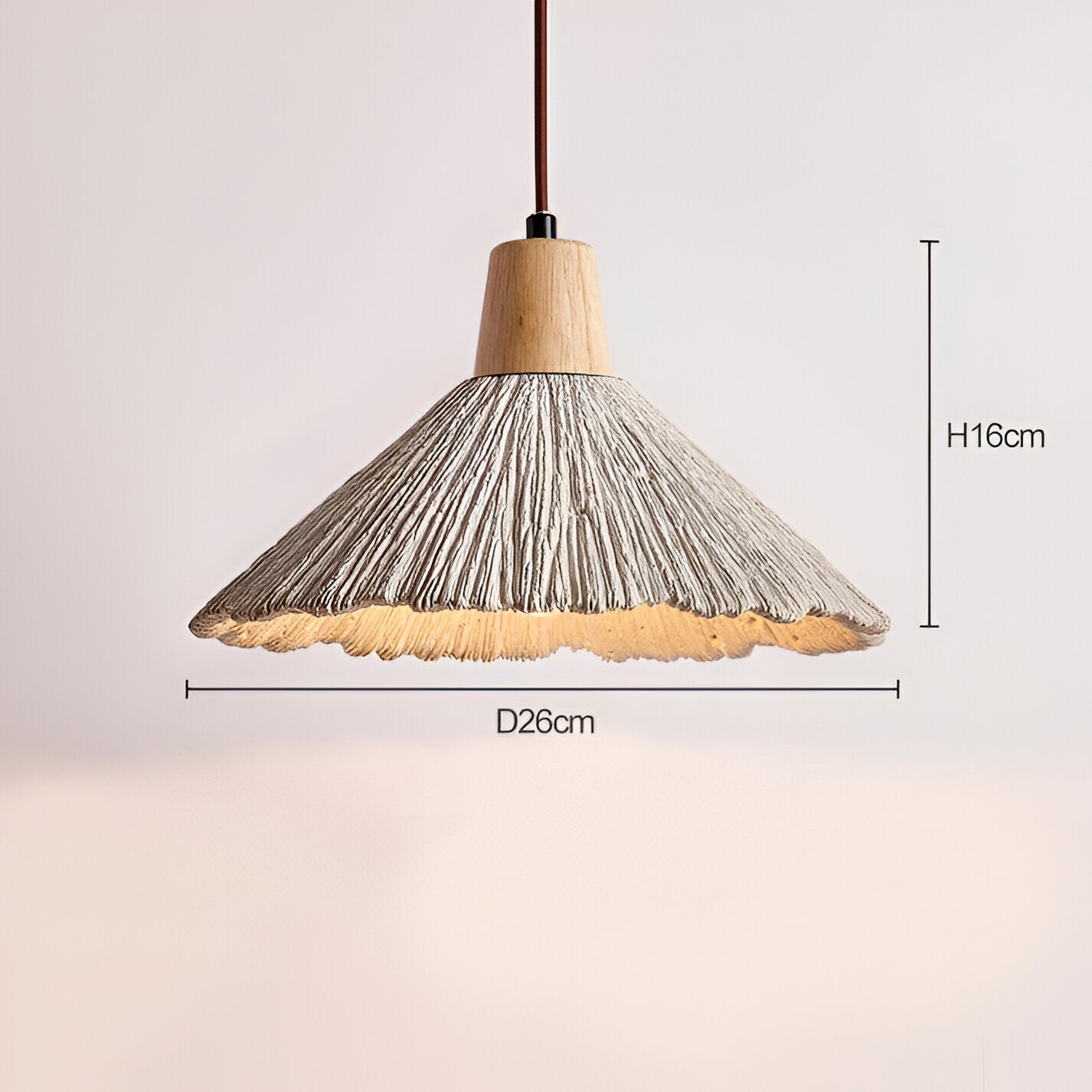Crème retro Wabi-Sabi LED hanglamp HL3472