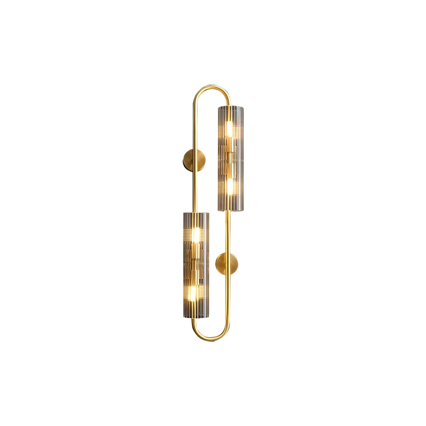 Dubbele messing wandlamp HL1138