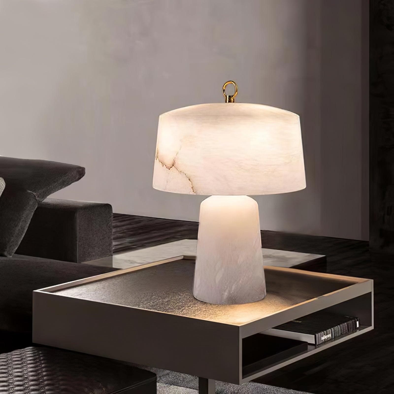 Lichte luxe stijl marmeren stenen tafellamp HL355