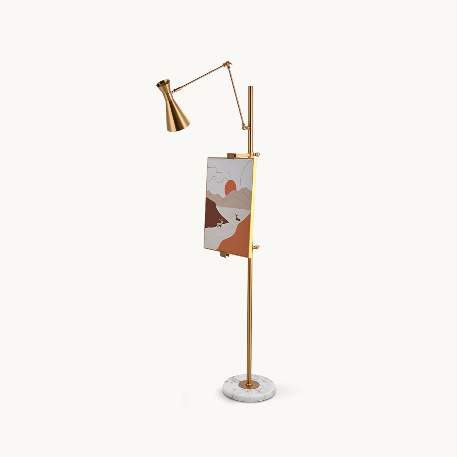 Met frameondersteuning staande lamp HL1201