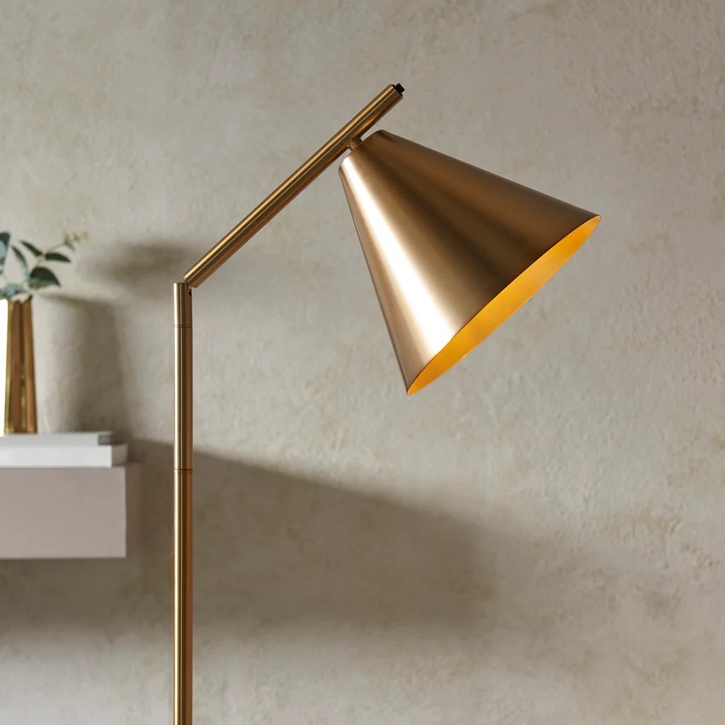 Oricone moderne vloerlamp met verstelbare arm - leeslamp in cape-stijl HL2196