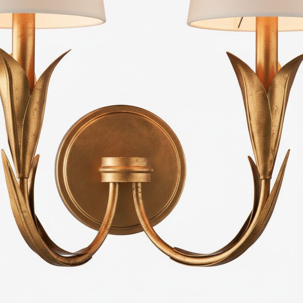 Duova wandlamp - ontwerp met gebogen, rietachtige metalen armen voor slaapkamer, woonkamer of badkamer HL1895