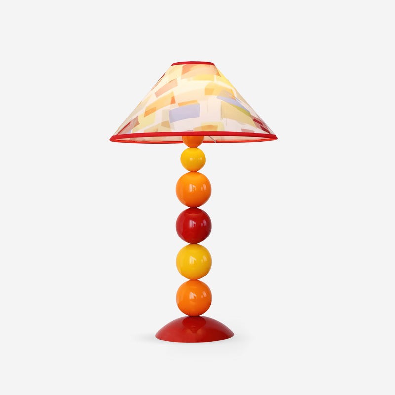 Retro kleurrijke stapelbare bal tafellamp HL724