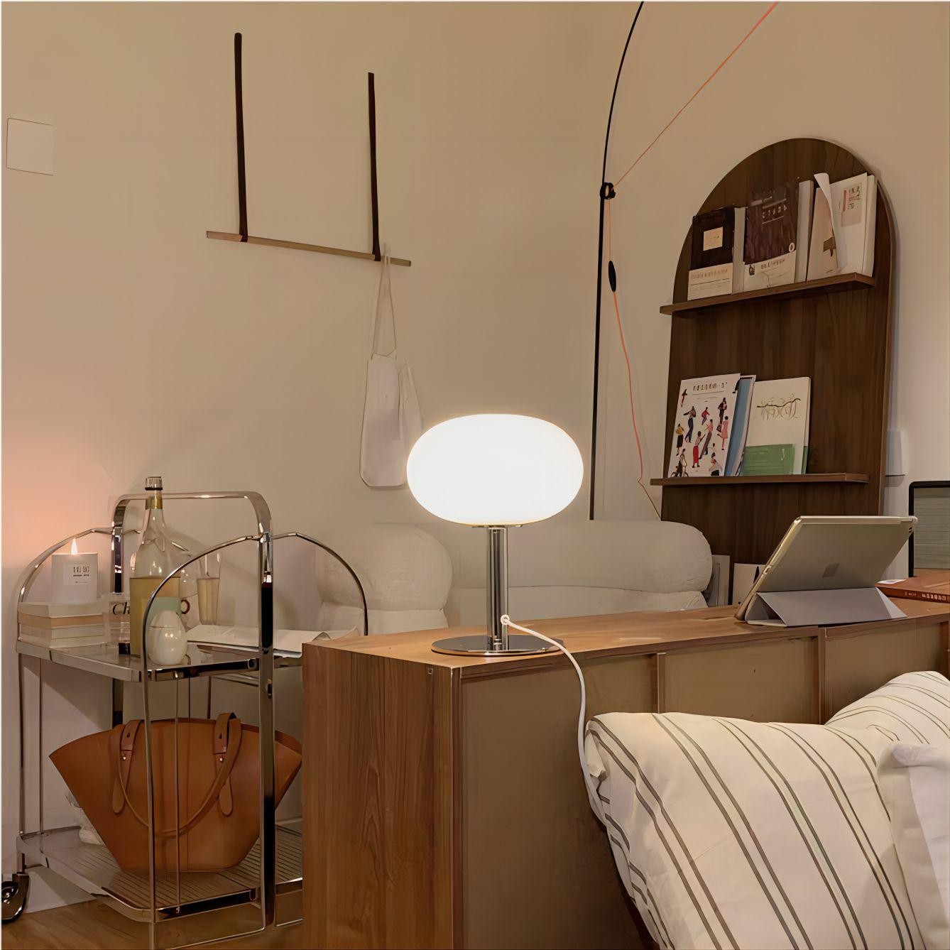 Lollipop Minimalistische Bauhaus Glazen Tafellamp HL81