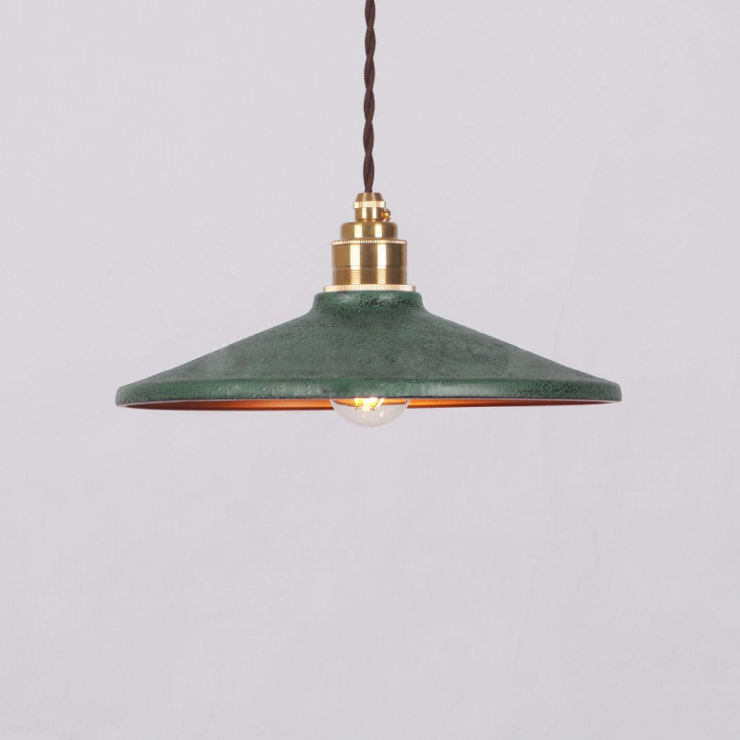 Rustieke hanglamp met schotelvormige kap HL3029