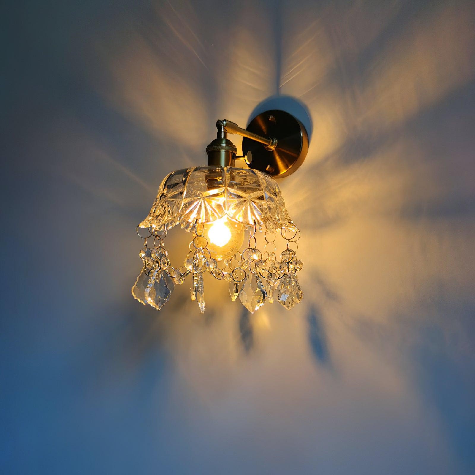 Franse Kristallen Kwast Wandlamp HL422