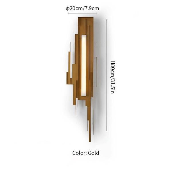 Schans gebeeldhouwde wandlamp