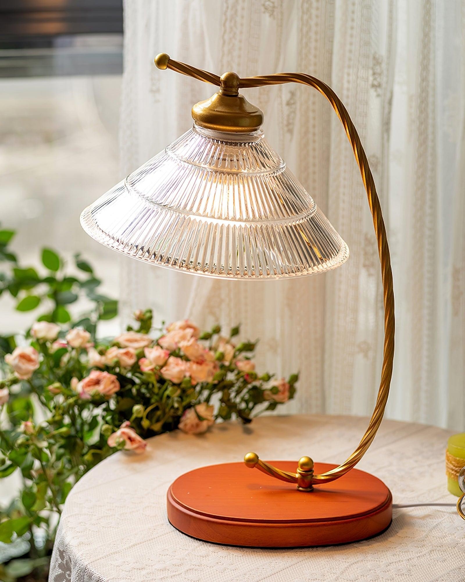 Glazen kap Vintage leeslamp HL565