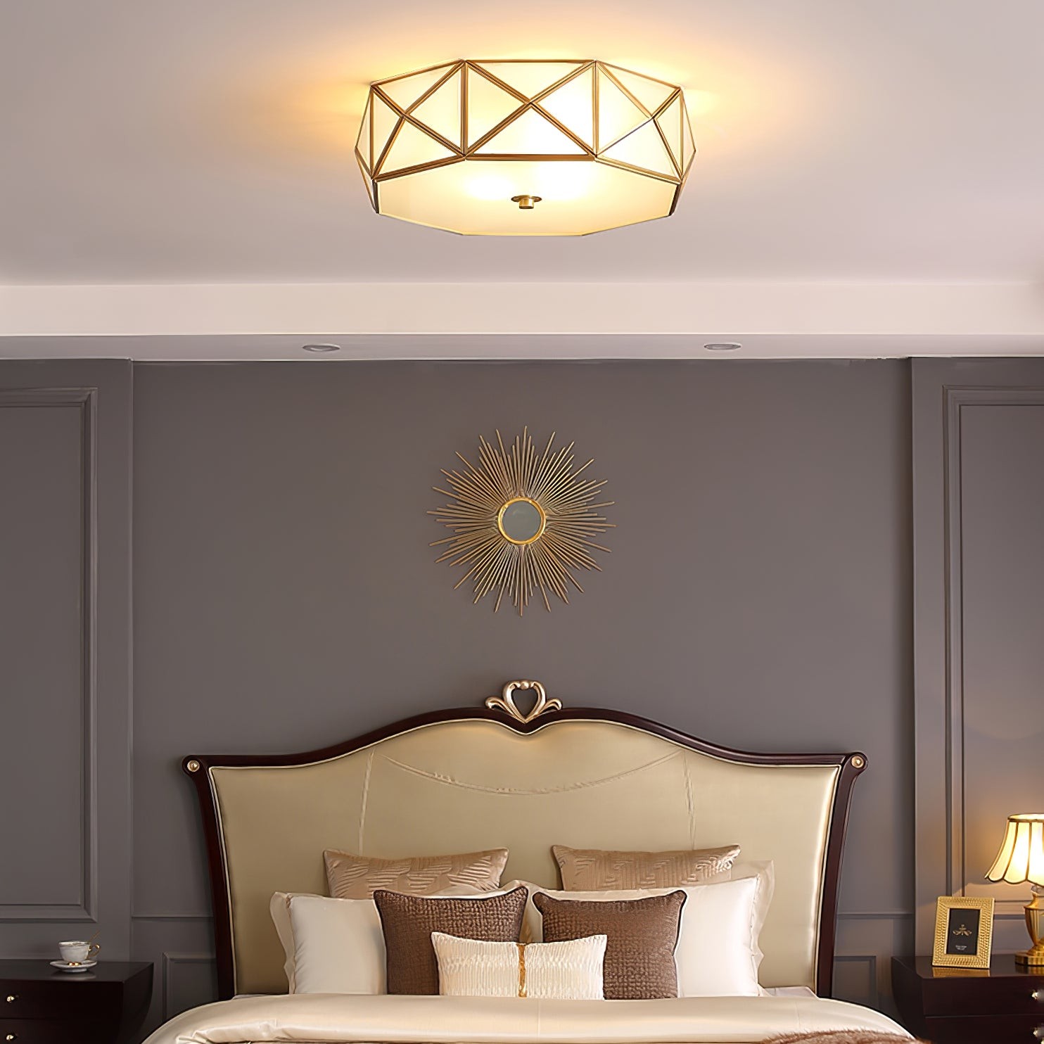 Geometrisch gevormde plafondlamp HL526