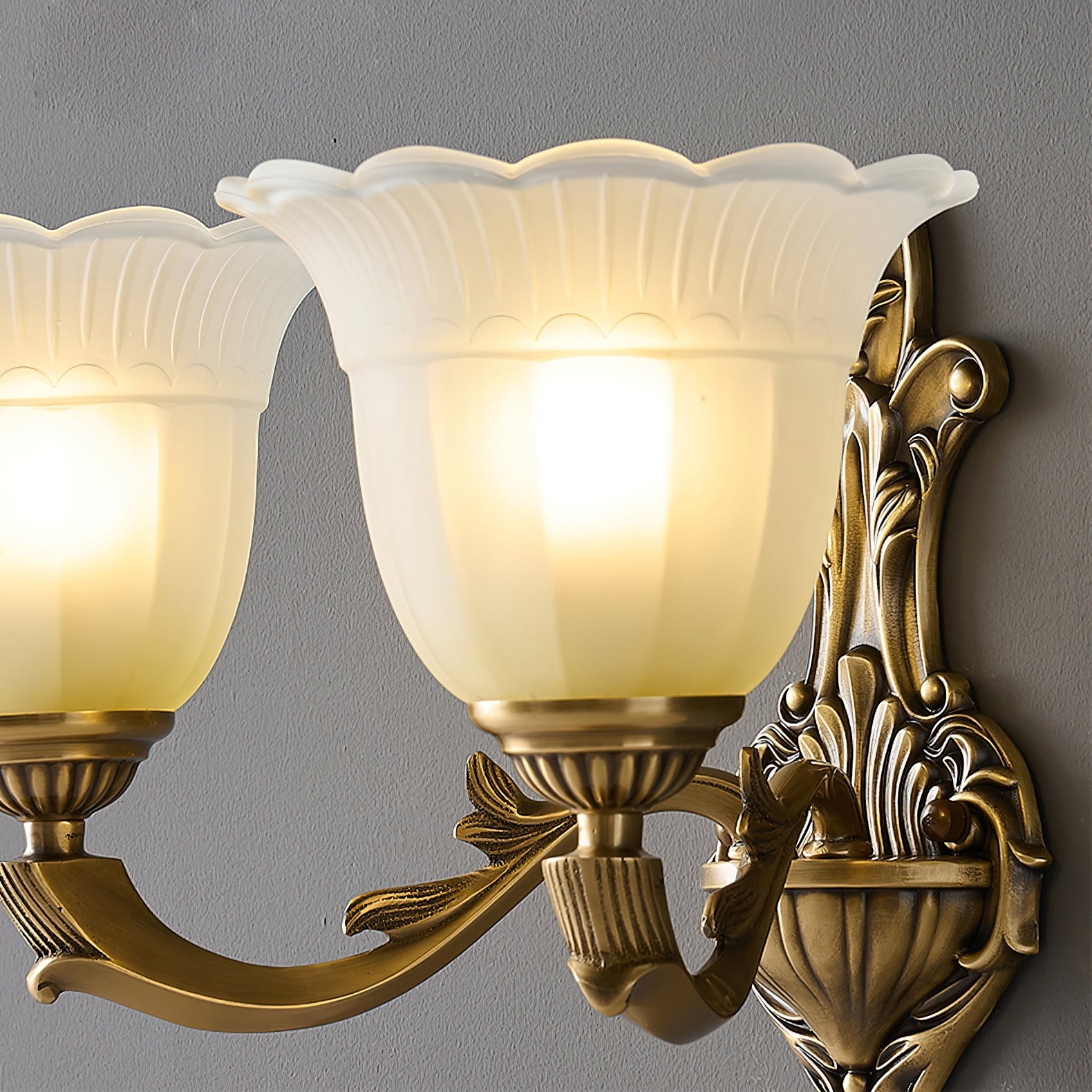 Bloom Flower messing wandlamp HL3184