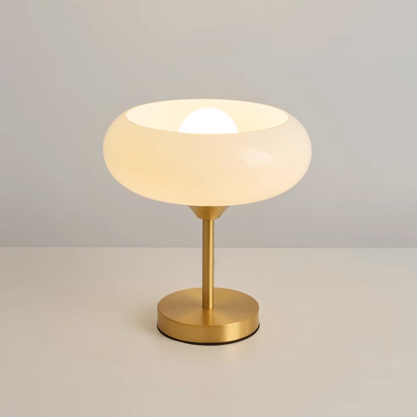 Glazen tafellamp in de vorm van een eiertaart HL2996
