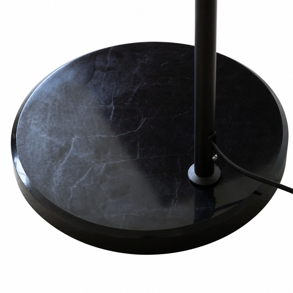Veslin Franse stijl vloerlamp met bloemenboog - Vloerlamp met geplooide stof voor de slaapkamer HL3524