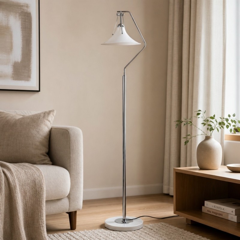 Kallera Franse vloerlamp - Magnolia Design decoratieve lamp voor naast de bank en in de leeshoek HL3583
