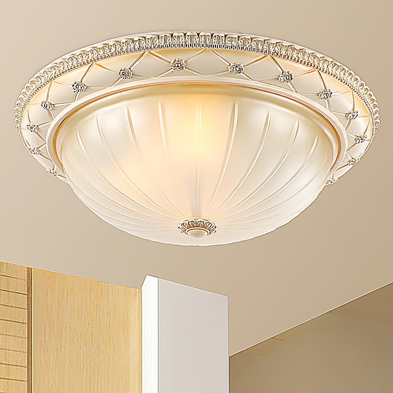 Europese vintage stijl plafondlamp van hars voor slaapkamer HL447