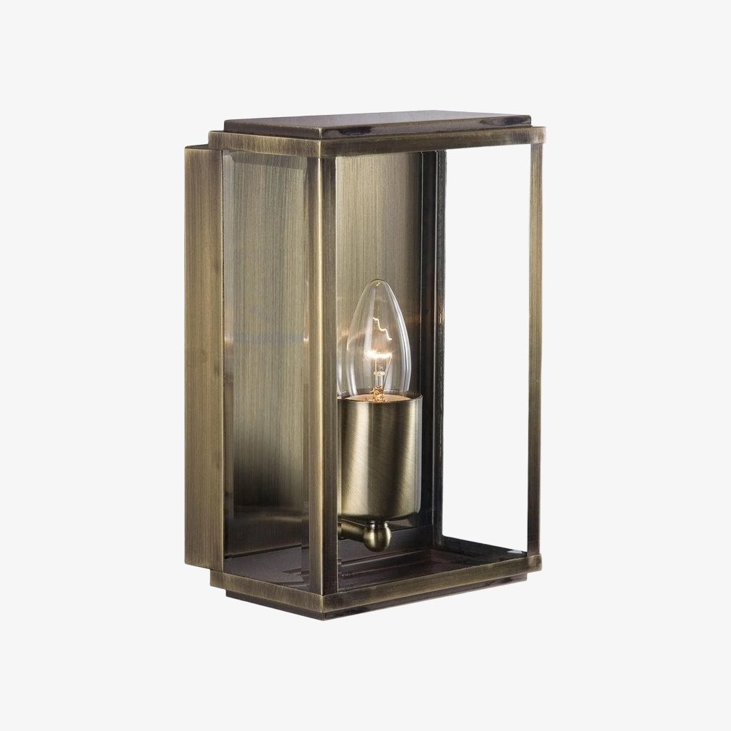 Boxar buitenwandlantaarn - metalen frame en helder glas voor veranda's of entrees HL2214
