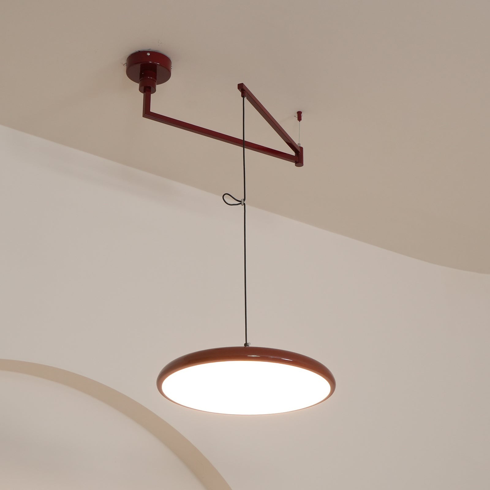 Eenvoudige moderne verstelbare hanglamp met zwenkarm HL885