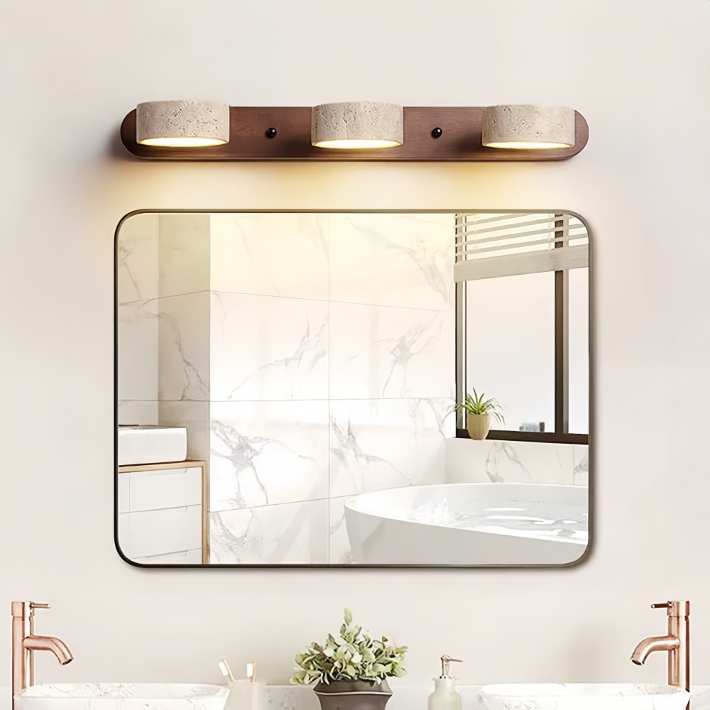 Travertijn Houten Wandlamp - Draaibare LED-Badkamerverlichting HL1052