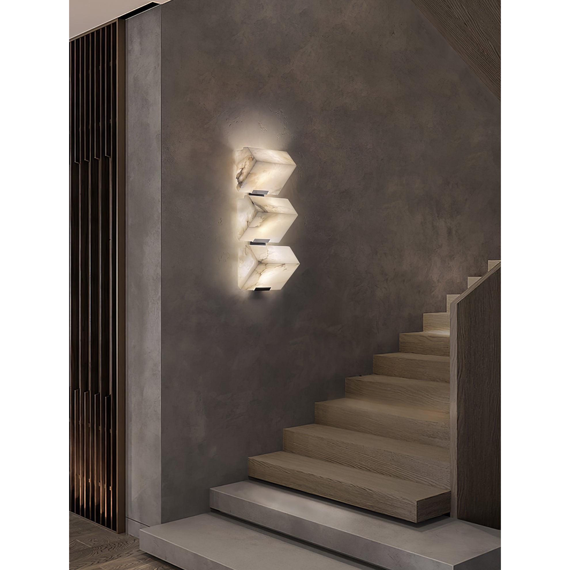 Albasten wandlamp voor trappenhuis HL3201