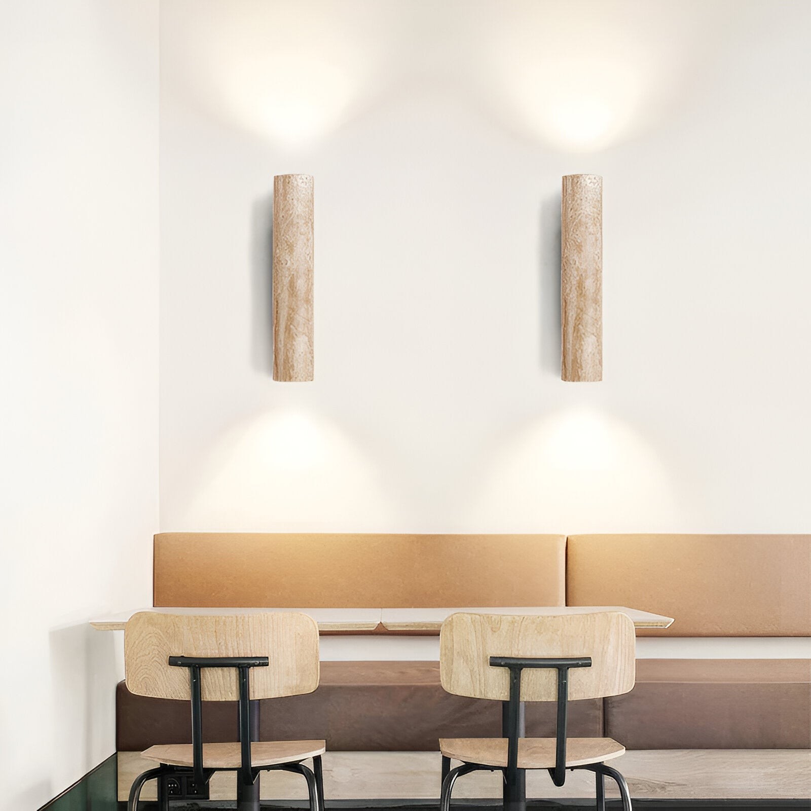 Japandi Tube Travertine Minimalistische Wandlamp HL1286