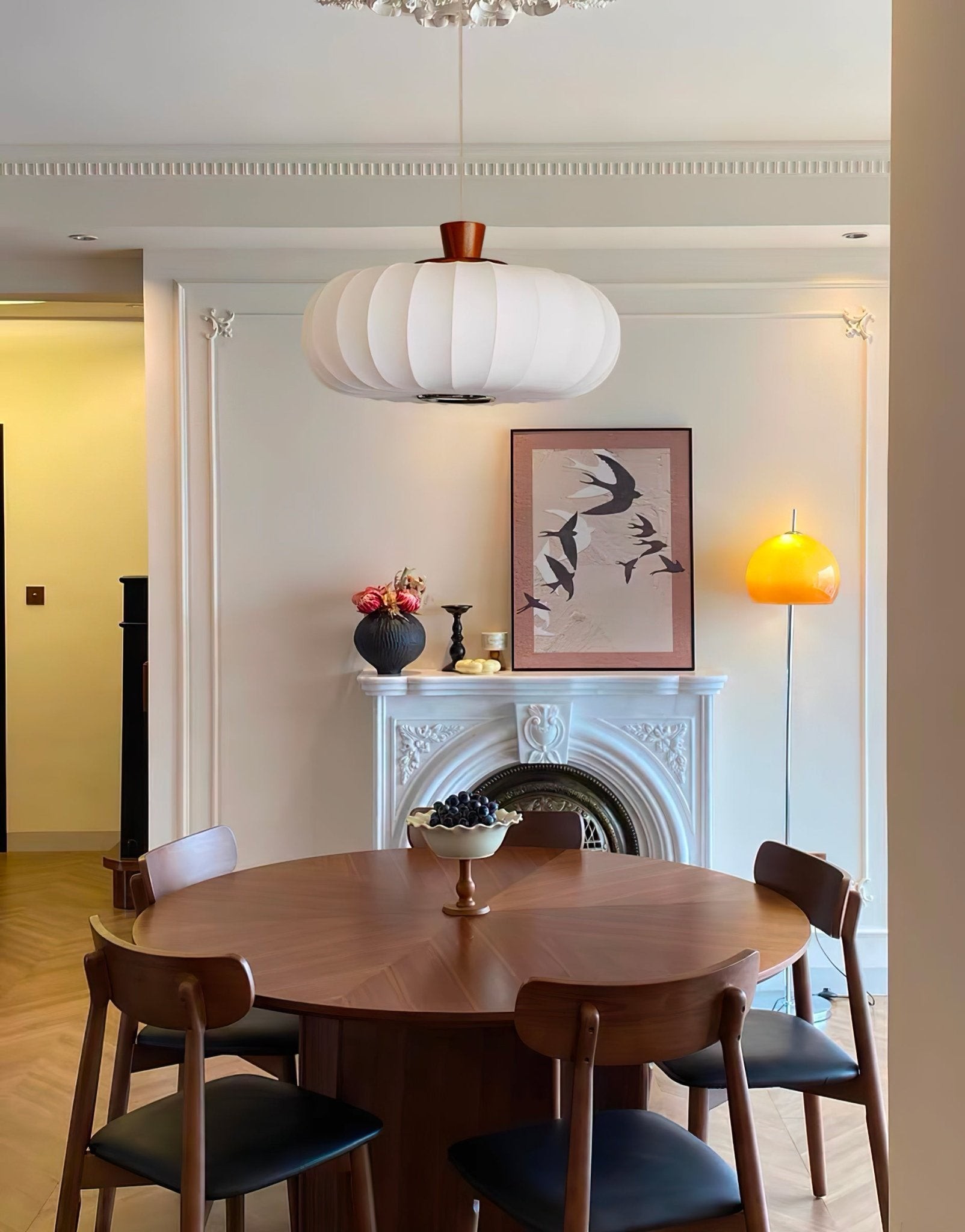 Klassieke zijden lantaarn hanglamp HL740