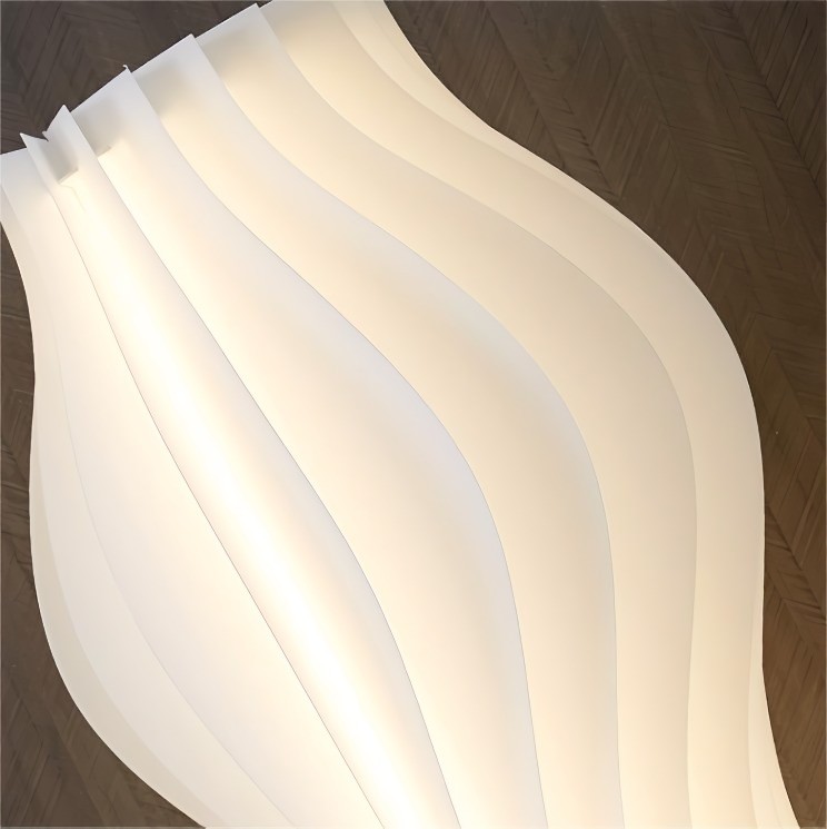 Damp Hula Wave vormige tafellamp voor slaapkamer