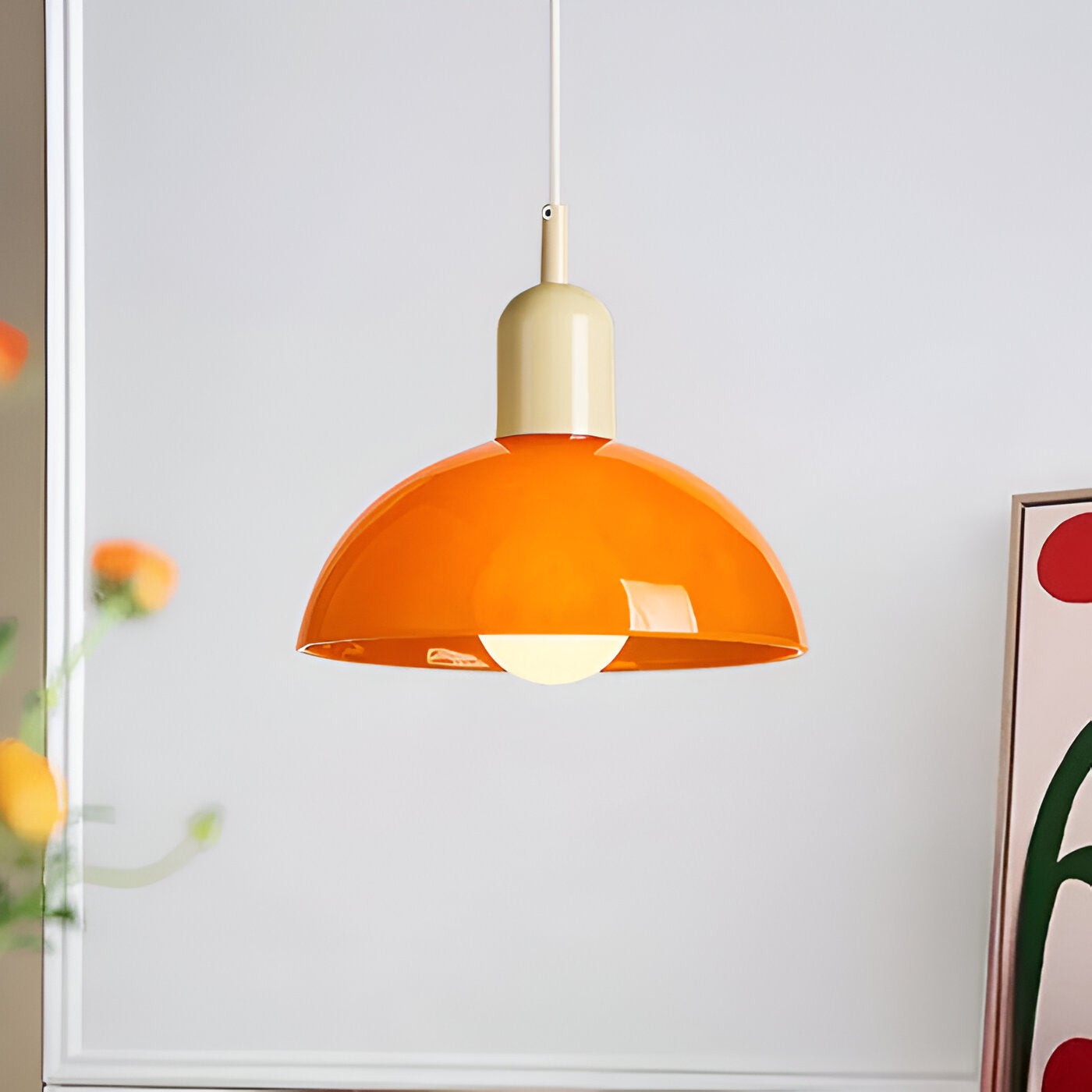 Aurora Nordic kleurrijke komvormige hanglamp HL3369