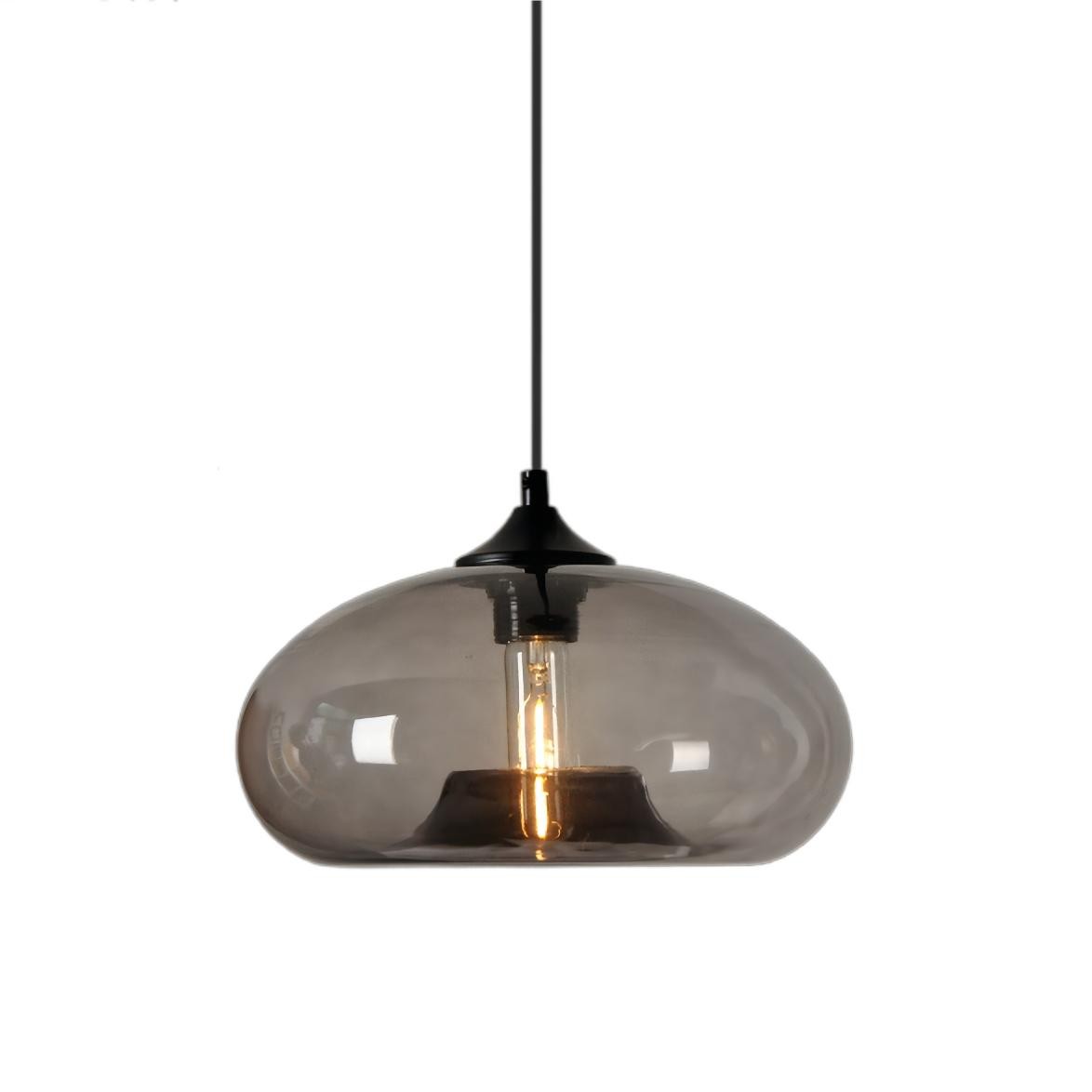 Scandinavische Macaron transparant glas kunst hanglamp HL109